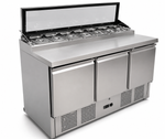 Saladette 3 deuren 7x1/4 GN pan