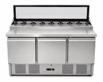 Saladette 3 deuren 7x1/4 GN pan