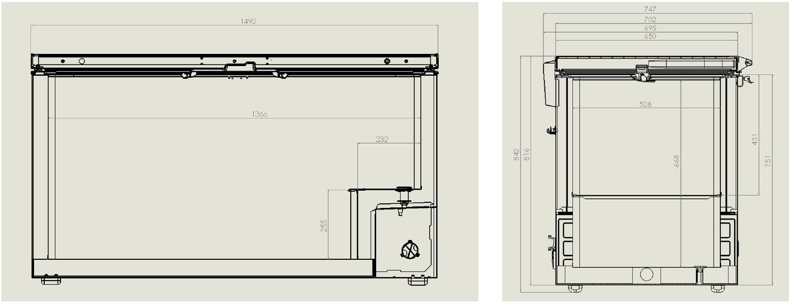 VRIESKIST RVS DEKSEL 469 L
