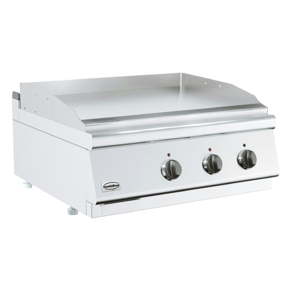BASE 700 BAKPLAAT ELEK. CHROOM DUBBEL TAFELMODEL