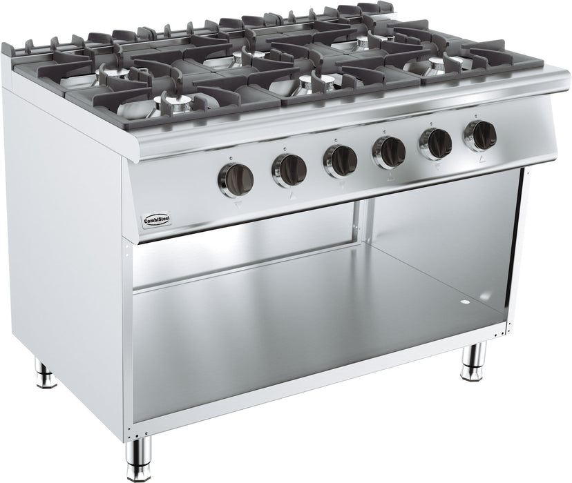 BASE 700 GAS COOKING TABLE 6 BR.