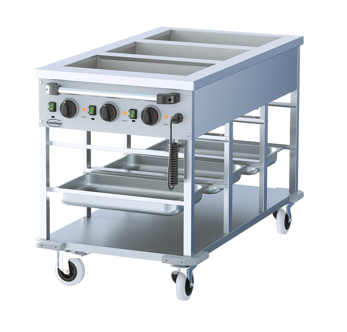 Bain-marie trolley 3/1