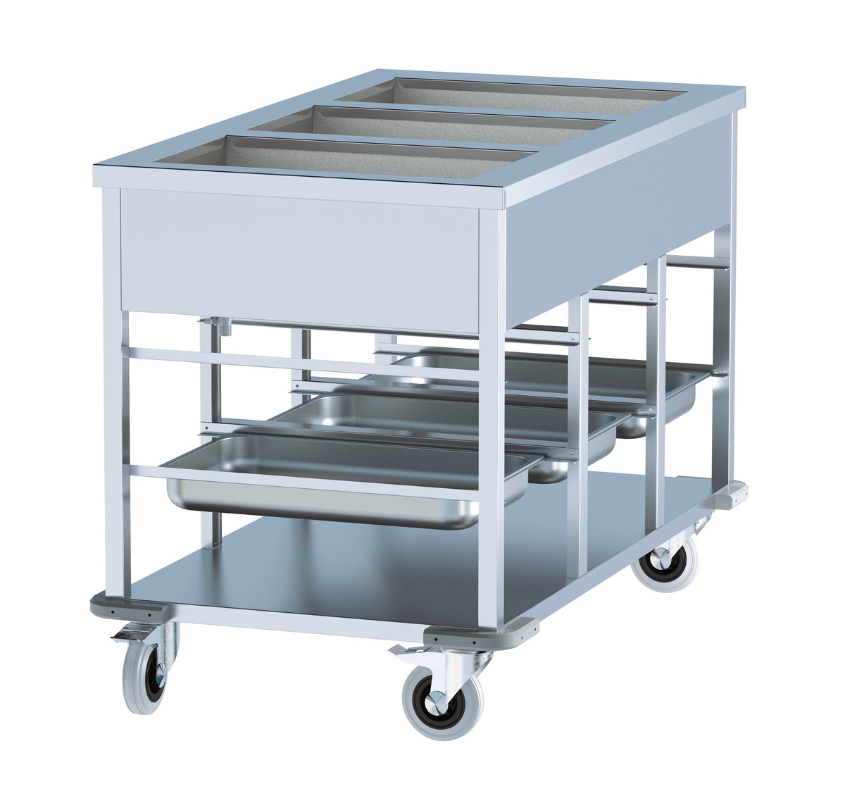 Bain-marie trolley 3/1