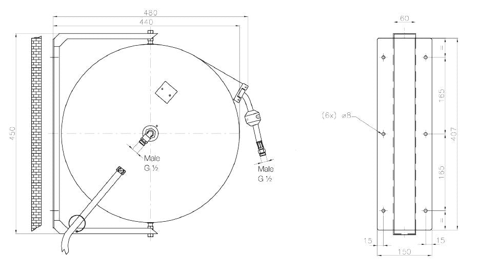 SLANGHASPEL 10 M MET SPUITPISTOOL