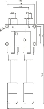 VOETBEDIENING INDIRECT 2 PEDALEN