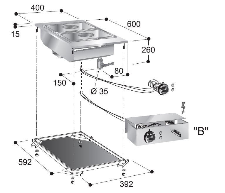 BAIN-MARIE ELEMENT