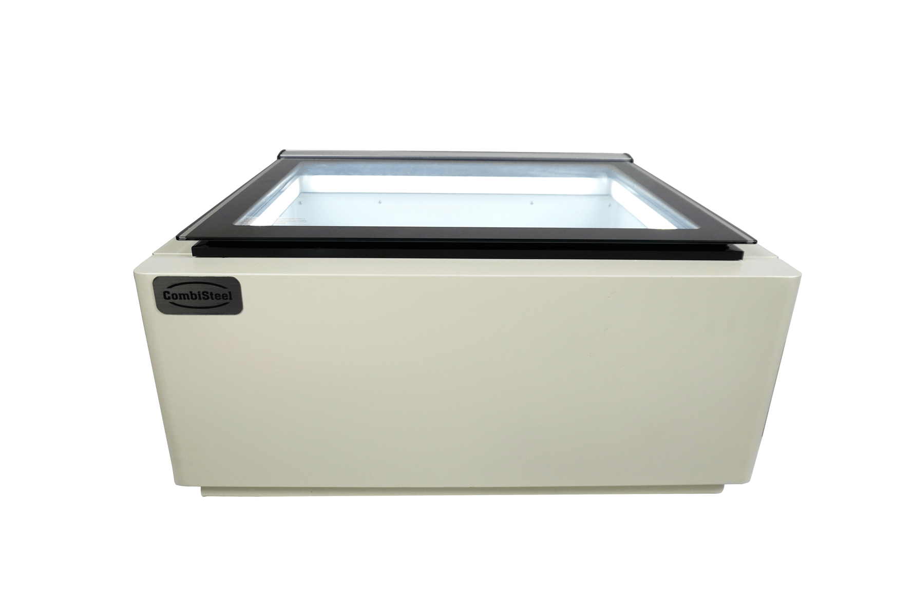 TAFELMODEL SCHEPIJSVITRINE WIT  OPENT AAN DE KLANTZIJDE