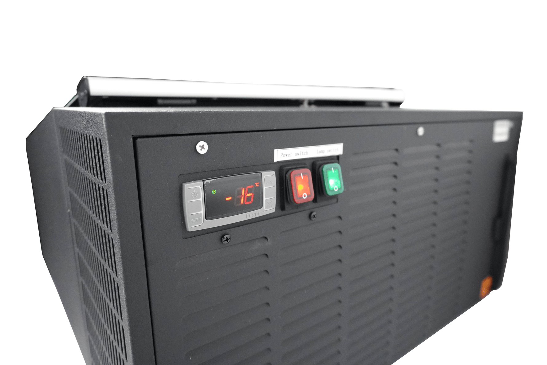 TAFELMODEL SCHEPIJSVITRINE ZWART  OPENT AAN DE KLANTZIJDE