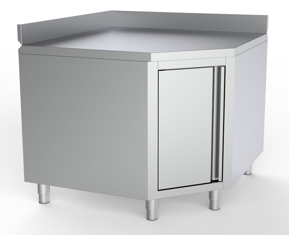 WERKTAFEL HOEK MET DEUR EN RAND 1000/1000 VOOR 600MM TAFELS