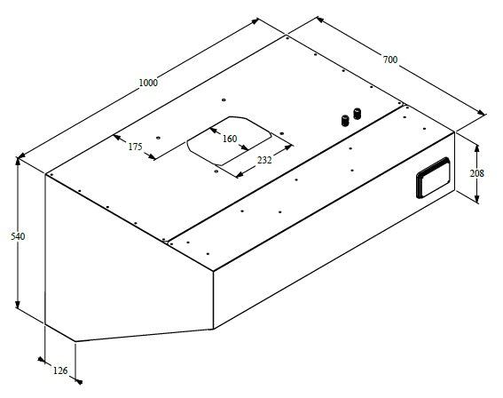 700 WALL HOOD COMPLETE 1000