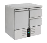 Koelwerkbank 1 deur 2 laden Energy Line met verdamper
