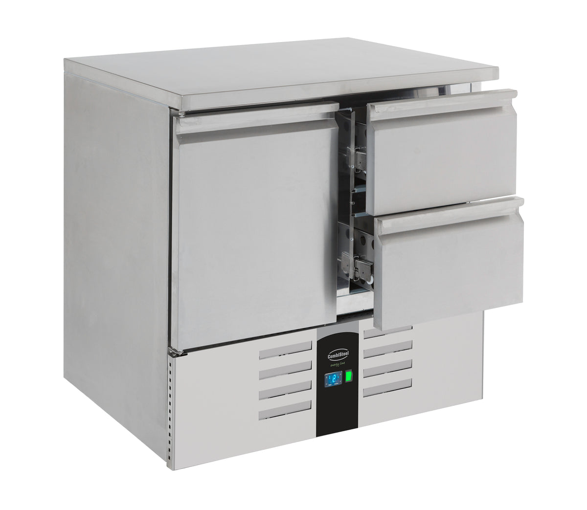 Koelwerkbank 1 deur 2 laden Energy Line met verdamper
