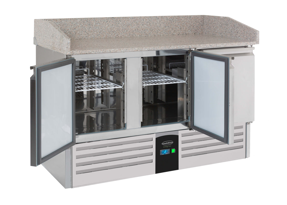 Pizzawerkbank 3 deuren Energy Line met verdamper
