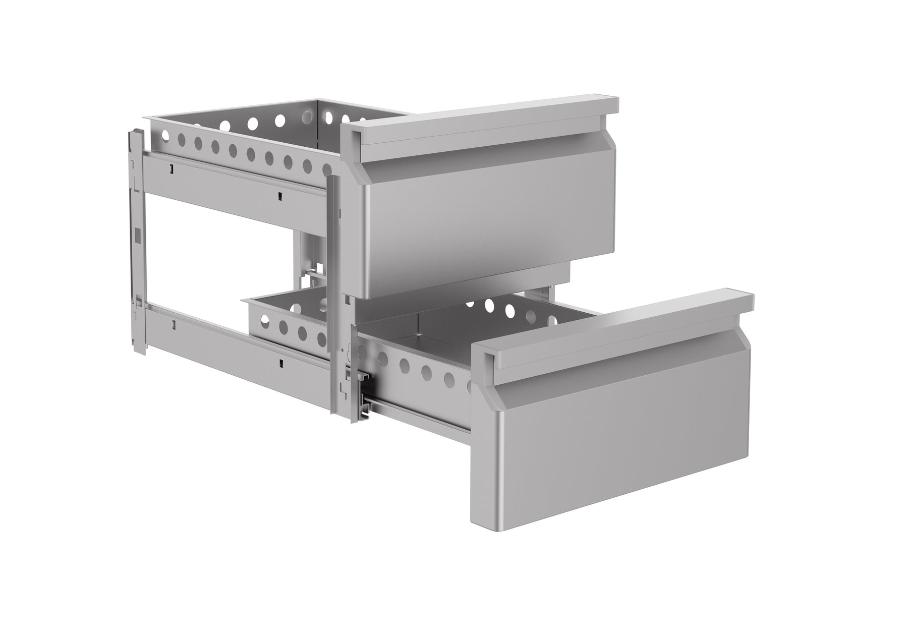 LADENBLOK 2 LADEN TBV 7450.0755-0760-0765  Combisteel geeft geen garantie op het inbouwen van een ladeblok