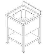 700 SPOELTAFEL BODEMSCHAP DEMONTABEL 1 MIDDEN 700