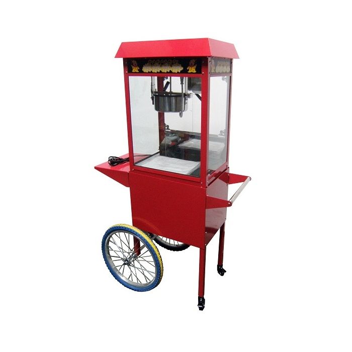 POPCORNMACHINE INCL. WIELEN