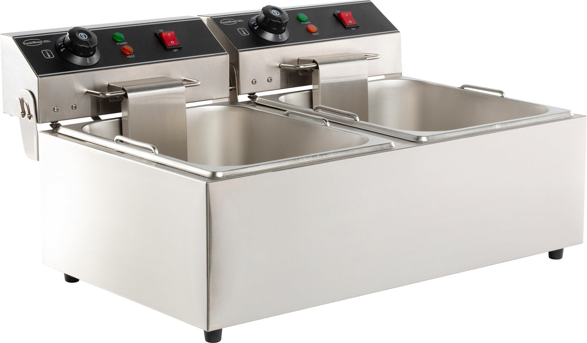ELEKTRISCHE TAFELFRITEUSE 2X6 L
