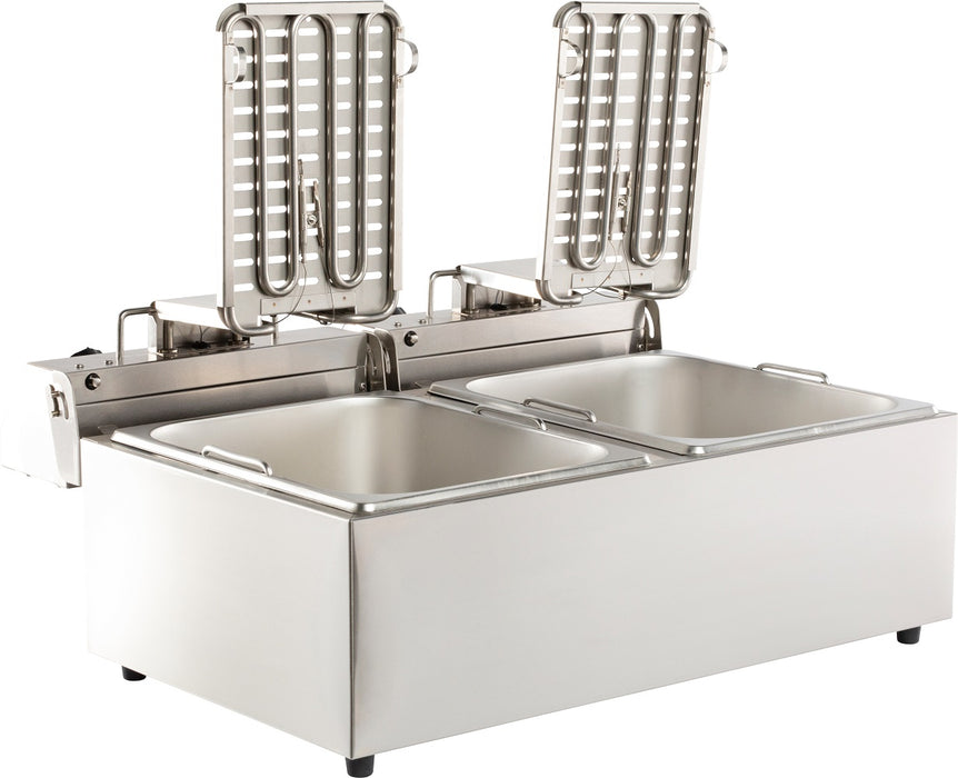 ELEKTRISCHE TAFELFRITEUSE 2X6 L