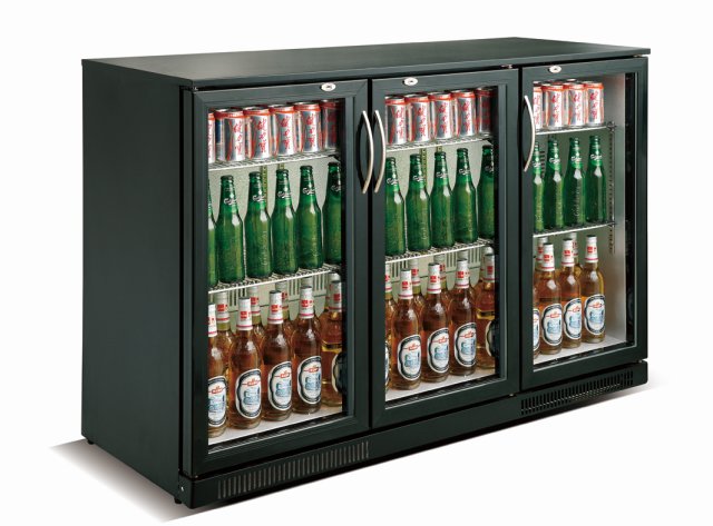 BAR COOLER BLACK 3 DOORS