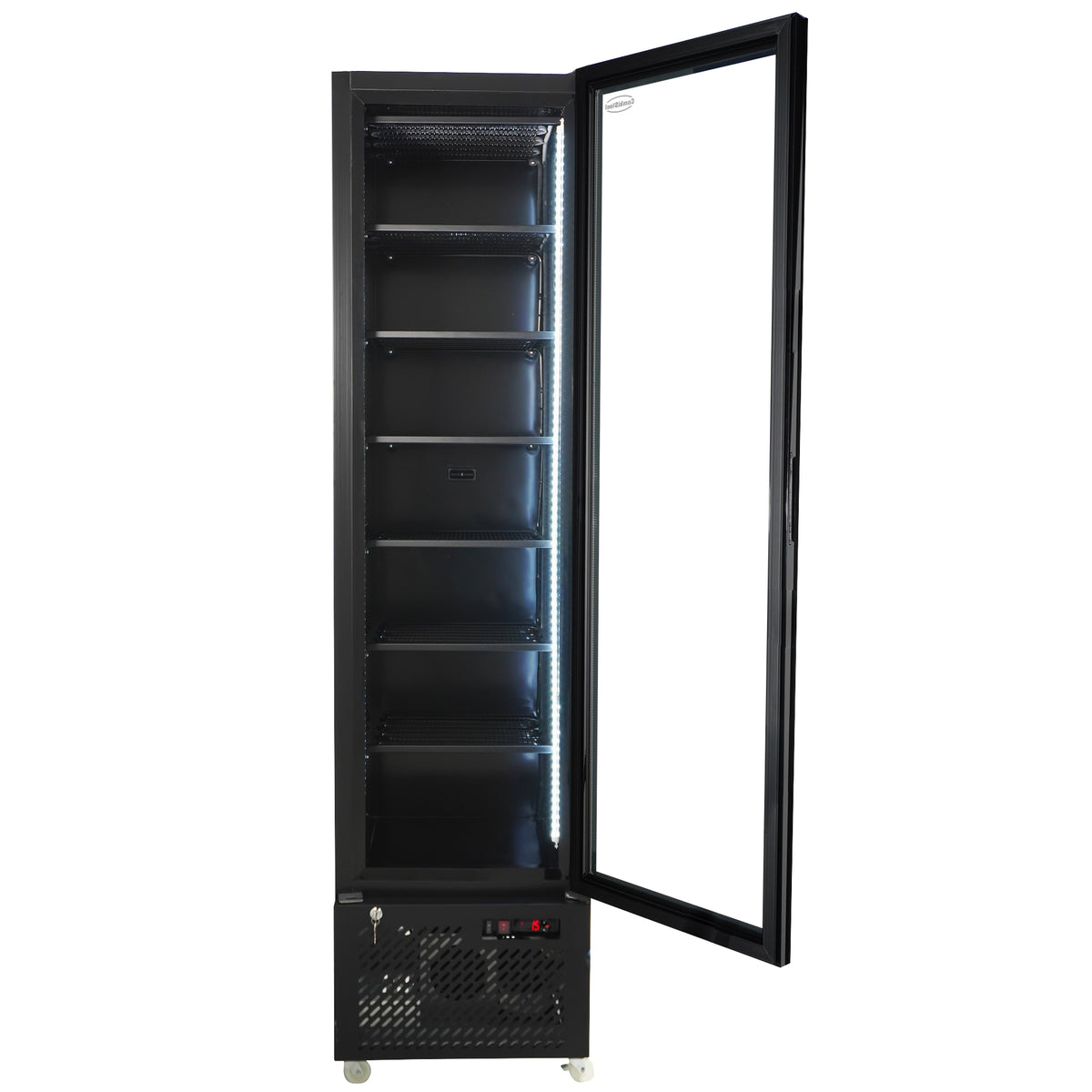 Vrieskast 1 glasdeur zwart NAP-250F