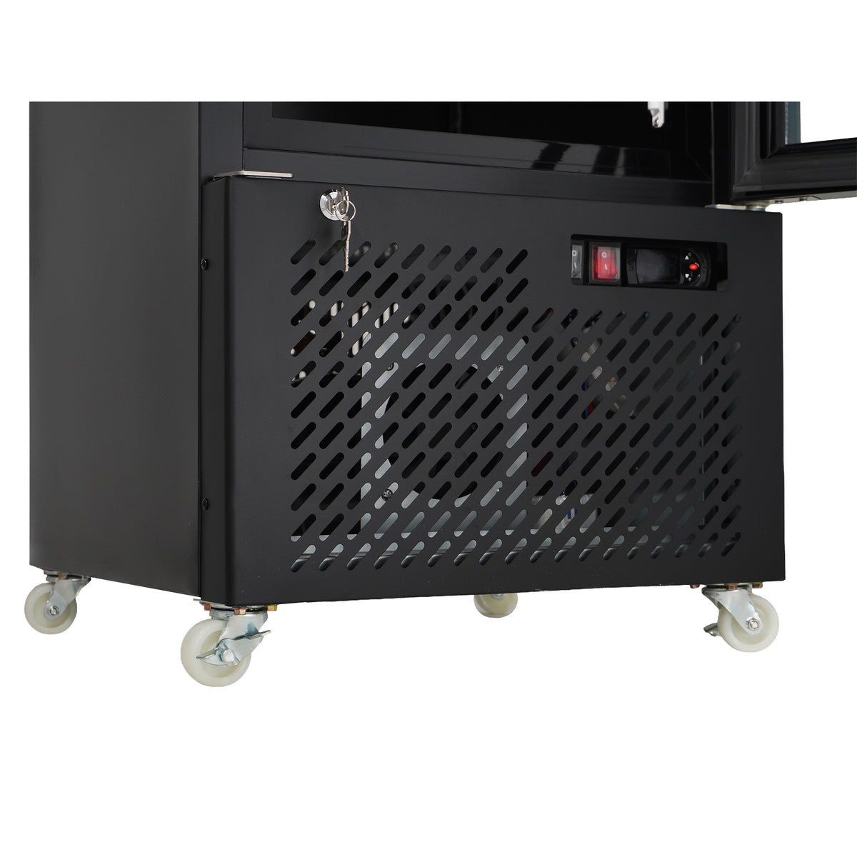 Vrieskast 1 glasdeur zwart NAP-250F
