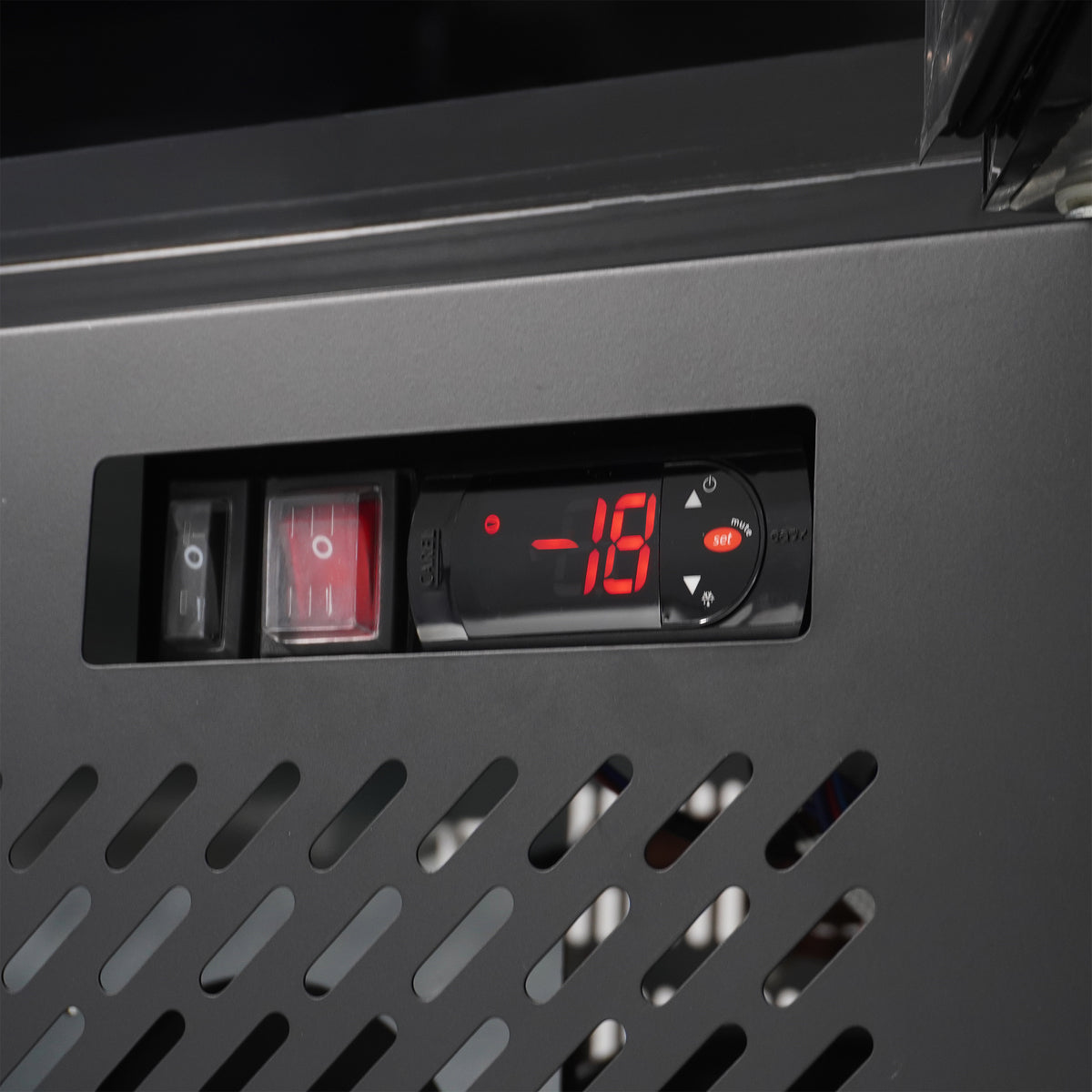 Vrieskast 1 glasdeur zwart NAP-250F