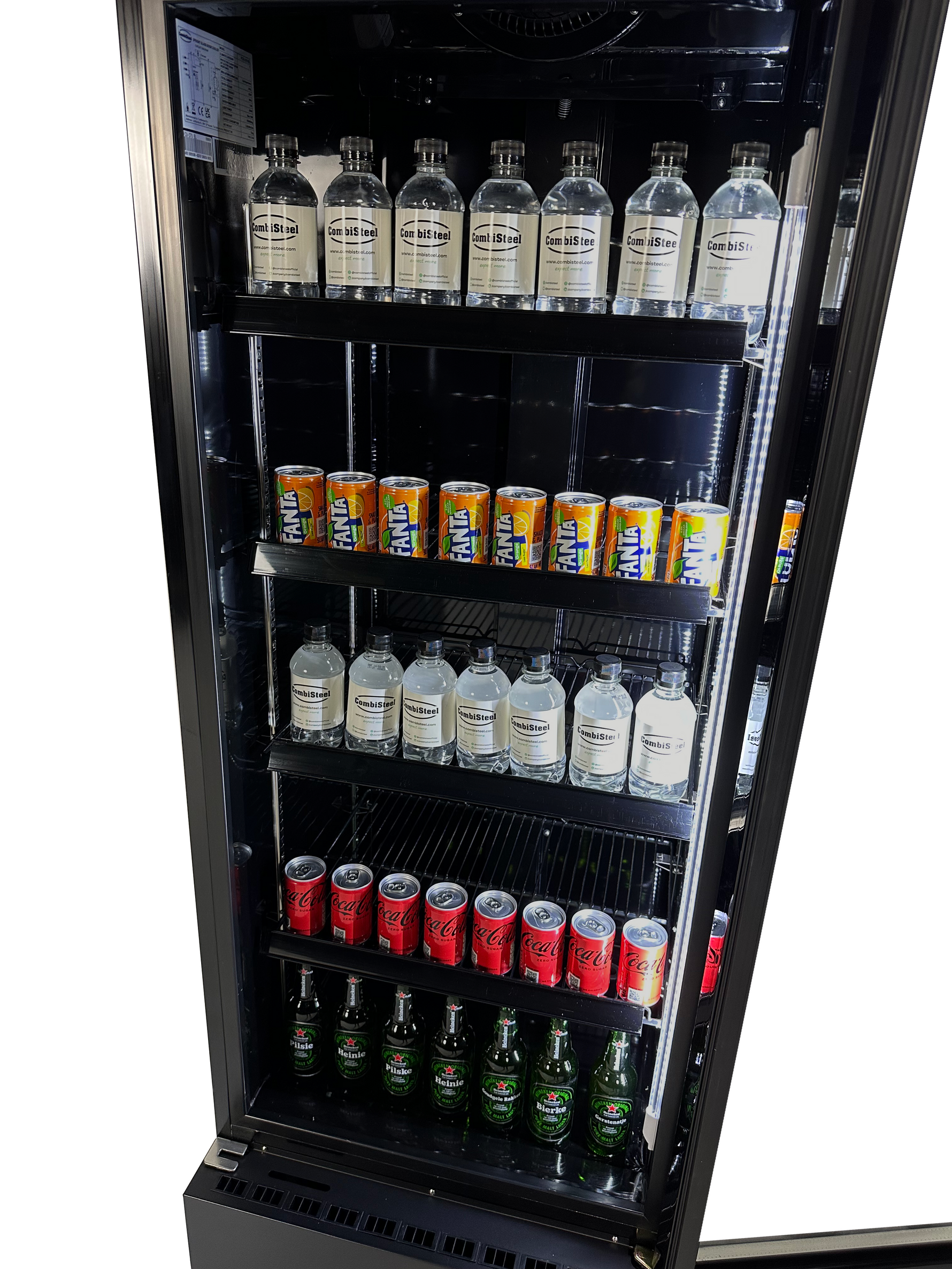 KOELKAST GLASDEUR FCU-370 BL