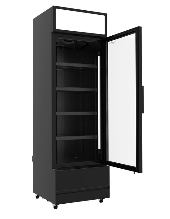 KOELKAST GLASDEUR FCU-370 BL