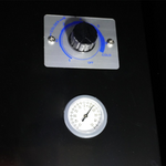 KOELKAST 3 GLASDEUREN ZWART FCU-1200 BL