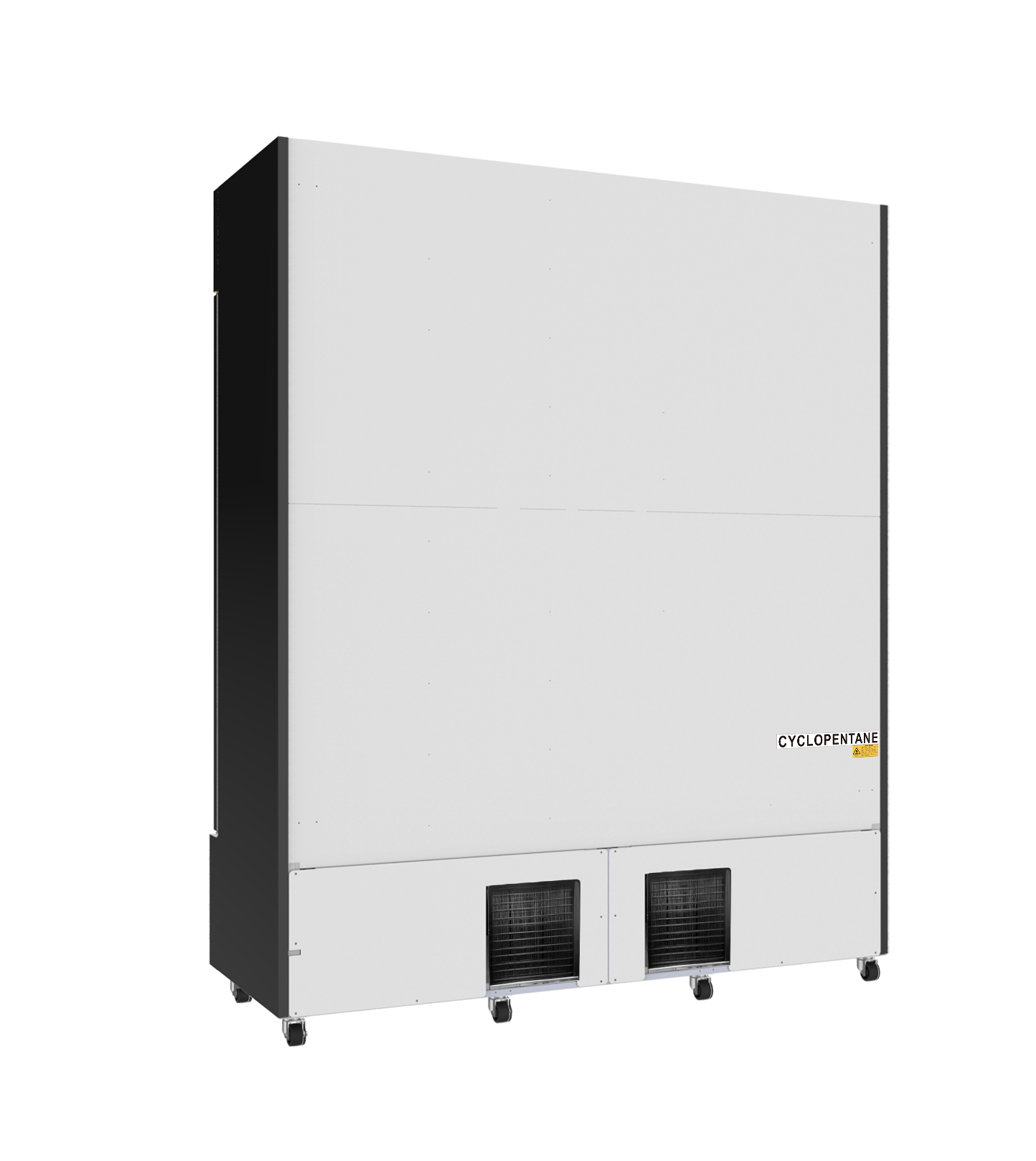 KOELKAST 3 GLASDEUREN ZWART FCU-1200 BL