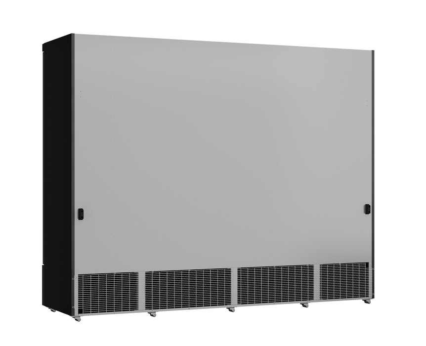 REFRIGERATOR 4 GLASS DOORS BLACK JDE-2025R BL *TRANSPORT ON REQUEST*