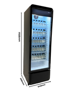 KOELKAST 1 GLASDEUR PIB-280R