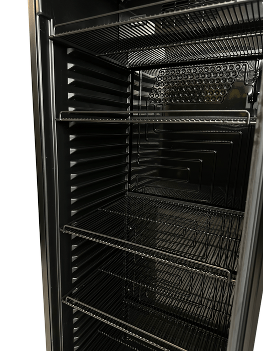 DRANKENKOELKAST GLASDEUR 382L VOLLEDIG ZWART