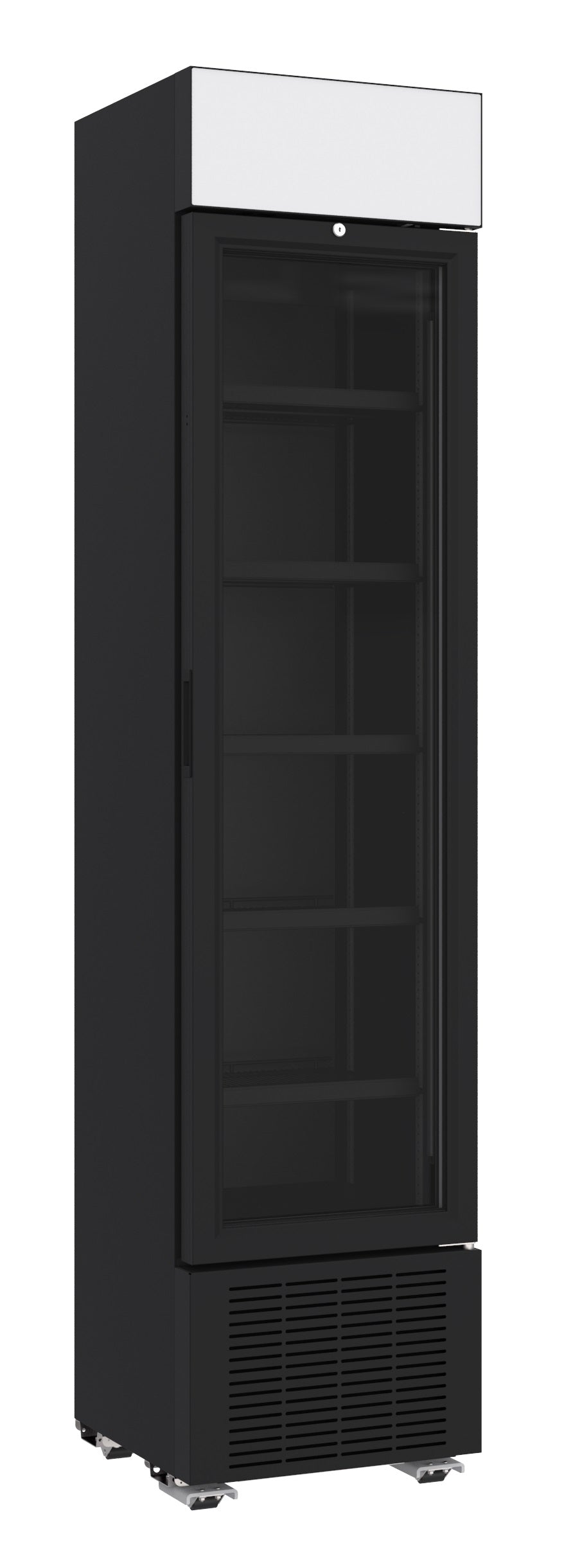 BEVERAGE FRIDGE 1 GLASS DOOR BLACK 232L *TRANSPORT ON REQUEST*