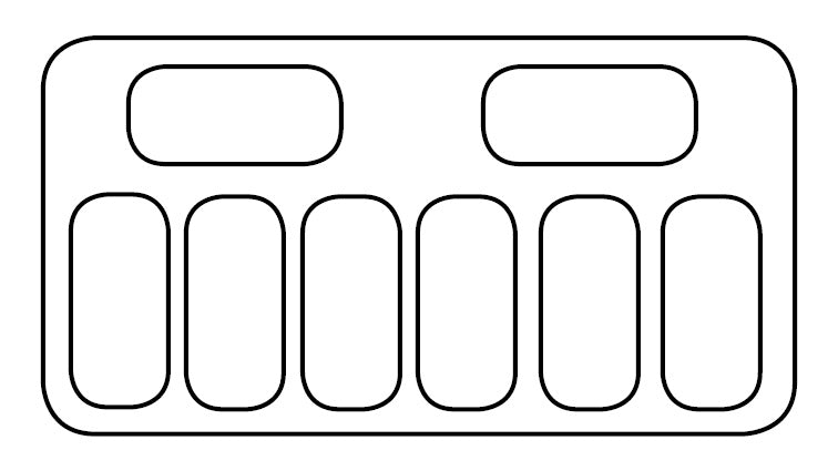 SCHEPIJSVITRINE IBIZA 8X5 LTR