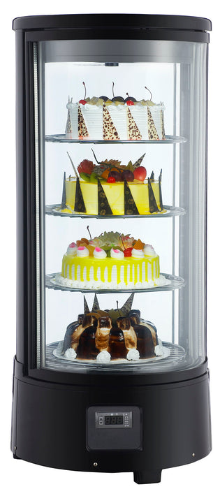 ROTATING REFRIGERATED DISPLAY CASE 72L