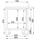 700 KOELWERKBANK 4 DEUREN