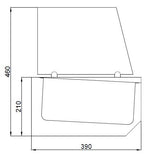 GEKOELDE OPZETVITRINE 10X 1/3 GN