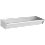 Wasbak RVS 2 kranen 1200x360x135mm