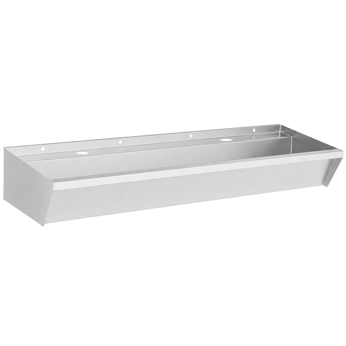 Wasbak RVS 2 kranen 1200x360x135mm