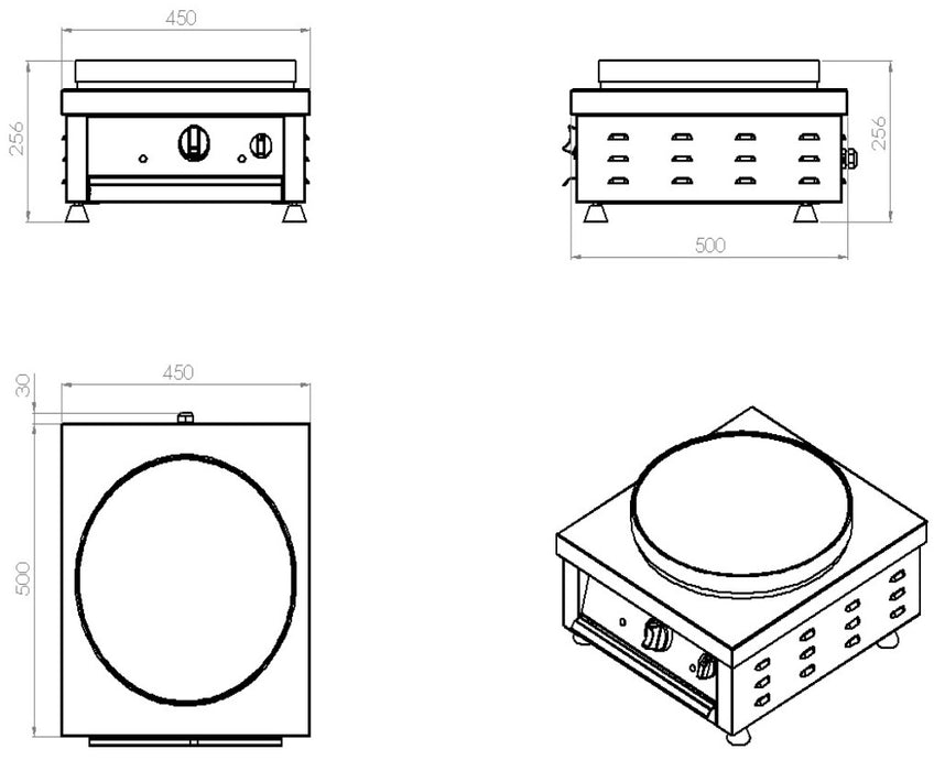 CREPE BAKING PLATE 1 PLATE