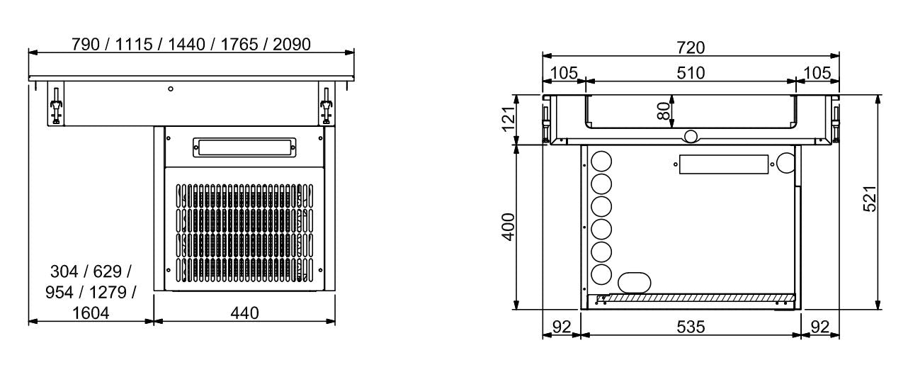 DROP-IN REFRIGERATED CONTAINER 5/1 - 80MM