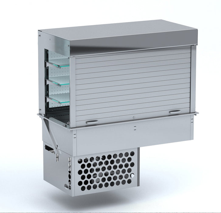 DROP-IN REFRIGERATED DISPLAY CASE STRAIGHT - BLINDS 4/1