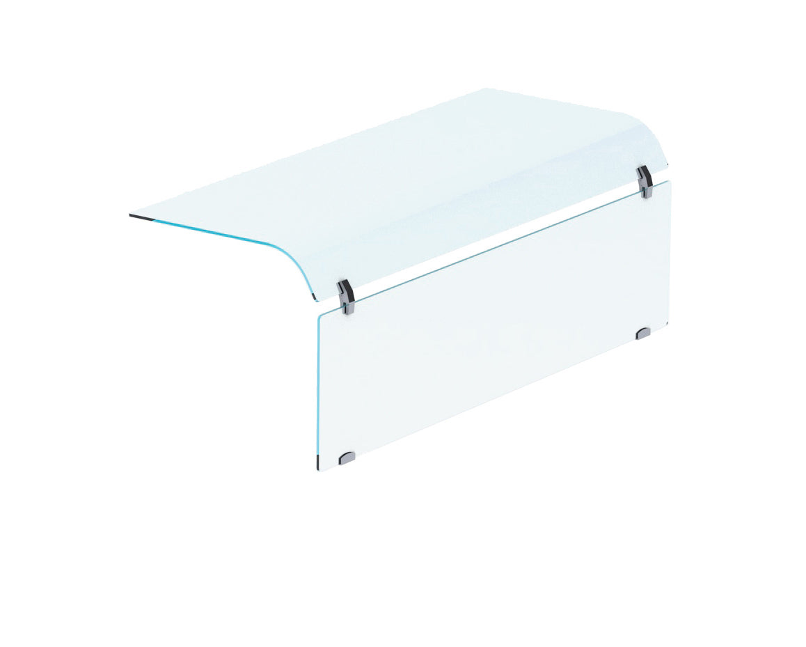 GESLOTEN GEBOGEN GLAS AAN 1-ZIJDE 5/1