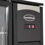 Barkoeler 3 glasdeuren zwart 470L LED