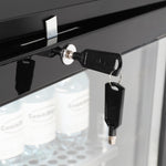 Barkoeler 2 glasdeuren zwart 305L LED