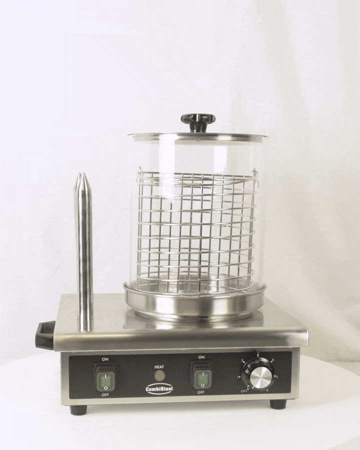 HOT DOG WARMER MET 2 BROOD VERWARMSTAVEN