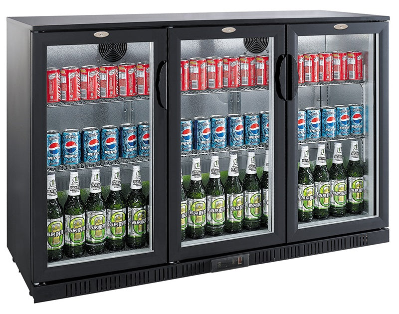 BAR COOLER BLACK 3 DOORS