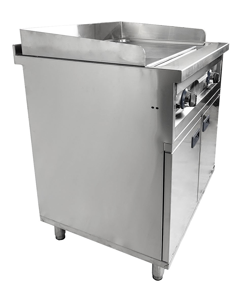 ENTRY 700 BAKPLAAT ELEKTRISCH CHROOM DUBBEL