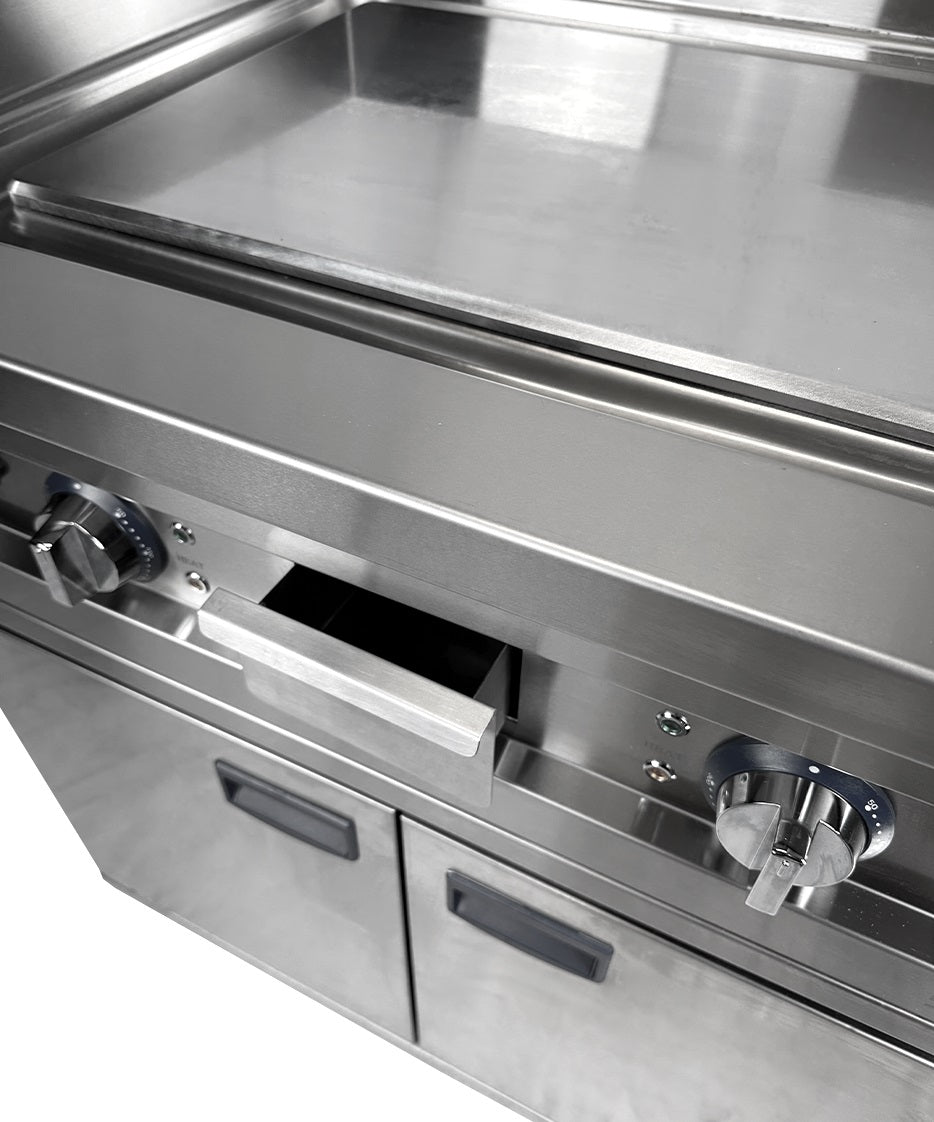 ENTRY 700 BAKPLAAT ELEKTRISCH CHROOM DUBBEL